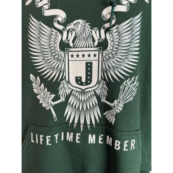 Team Joerger Lifetime Member Green Hoodie Gildan Heavy Blend Size XL - Picture 6 of 16